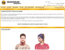 Tablet Screenshot of headwearwebshop.nl